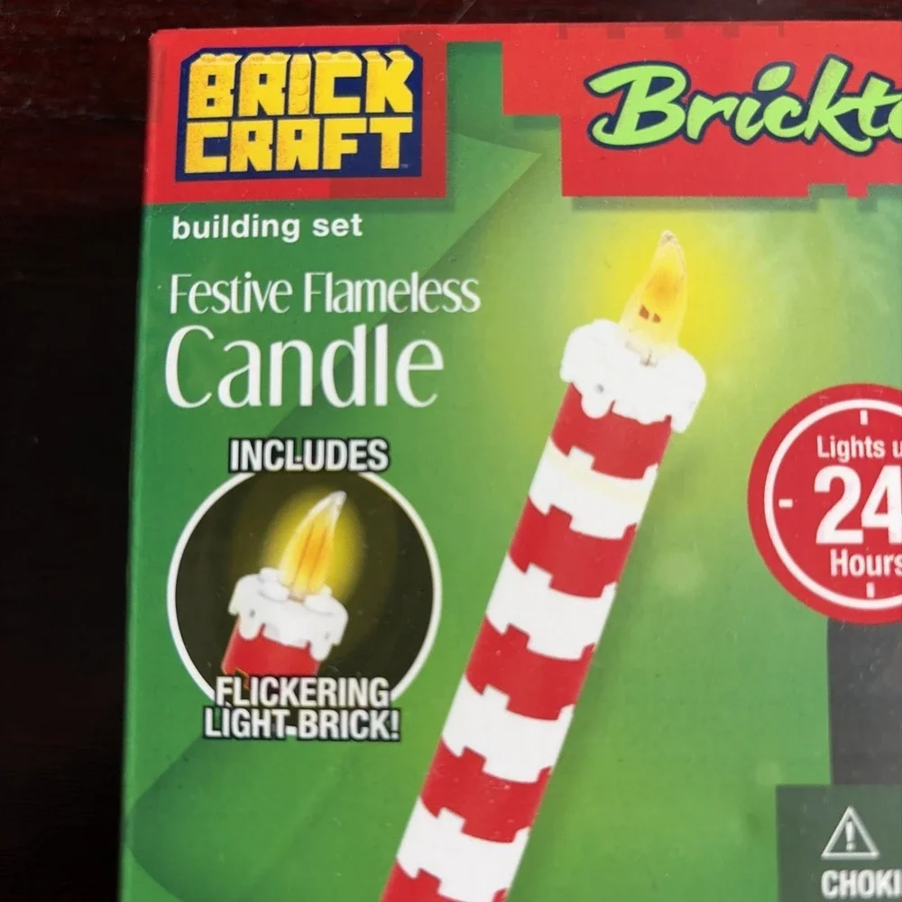 49 Piece BRICKCRAFT Bricktanicals Festive Flameless Candle Lights 24 Hours NEW